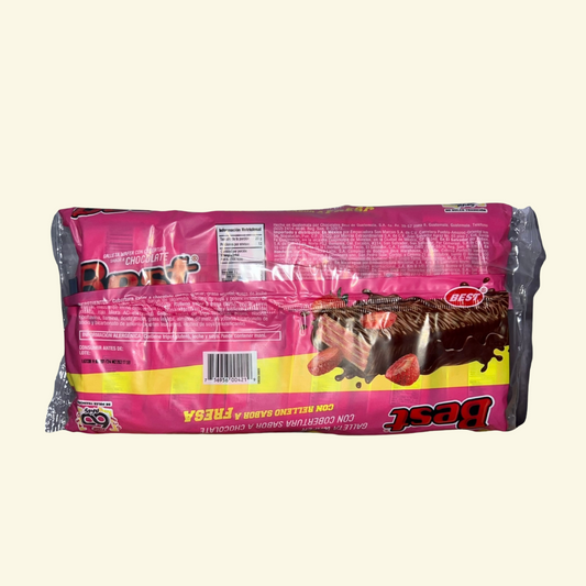 Galleta Best con relleno sabor a Fresa, 12 unidades