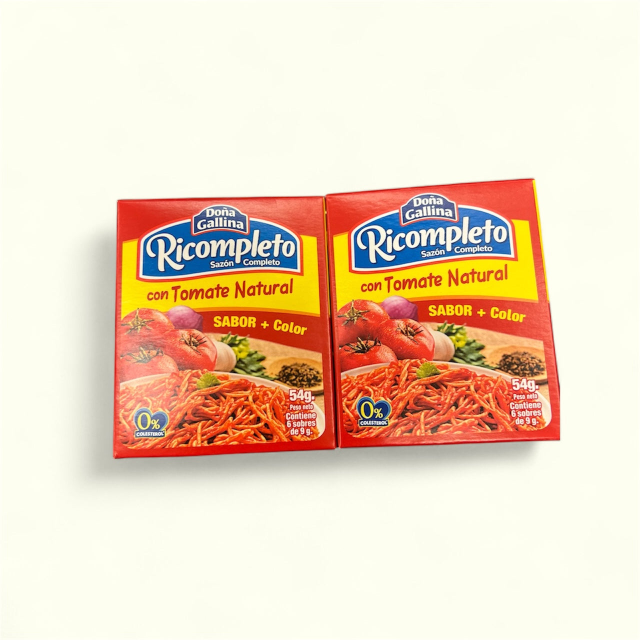 Ricompleto Doña Gallina con Tomate Natural, 54 g. Sazón completo, dale sabor y color a tus platillos